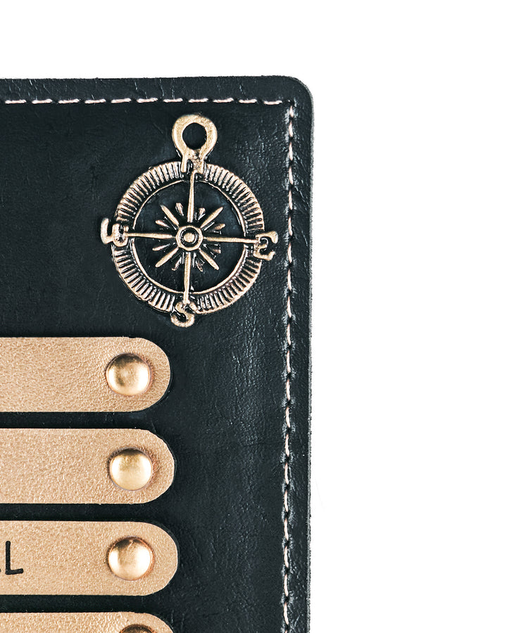 Classic Personalized Passport Cover - Black
