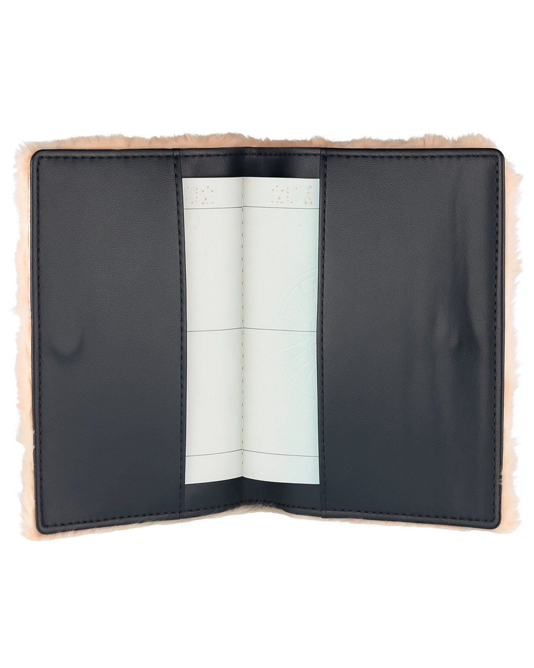Personalised Passport Cover - Salmon Pink Fur