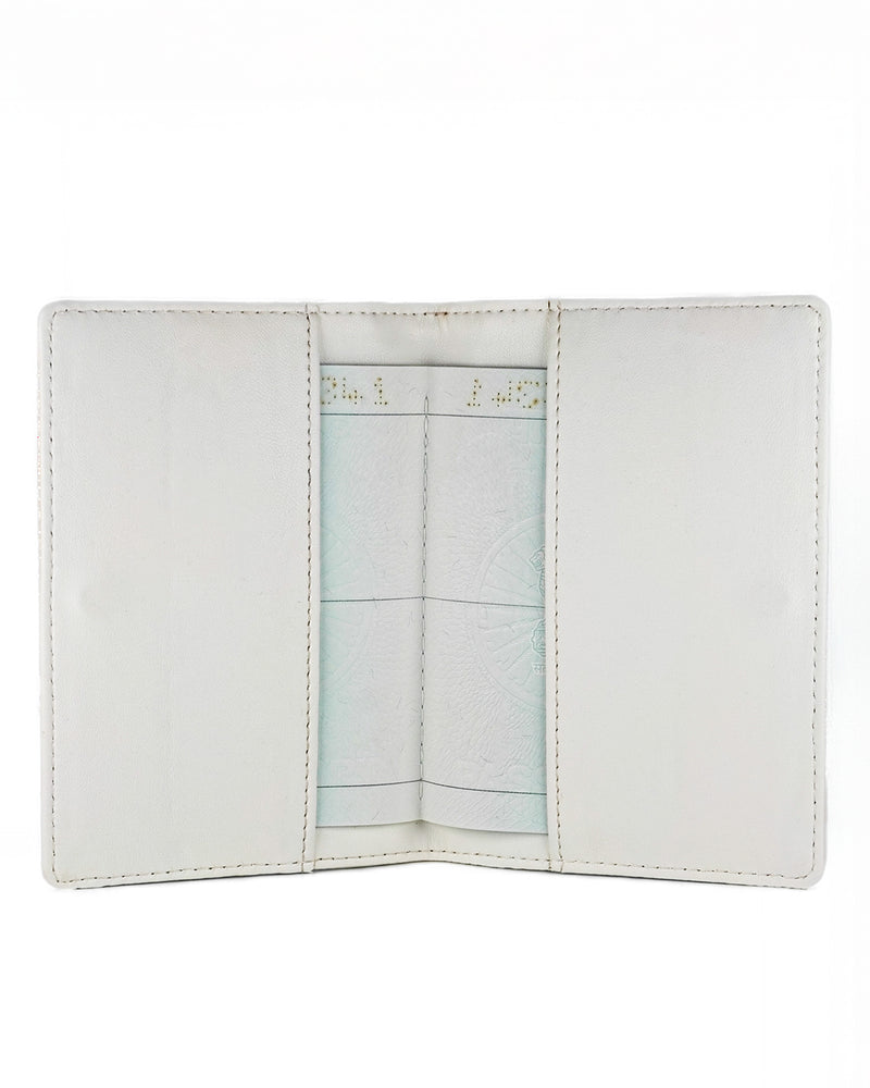 White Personalized Passport Cover - Lil&