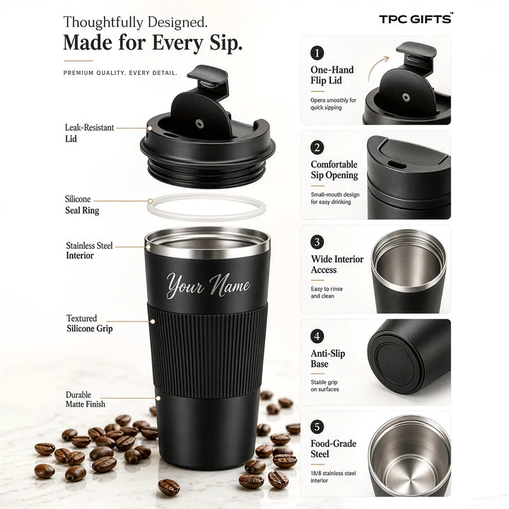 Brew — Personalised Insulated Coffee Tumbler