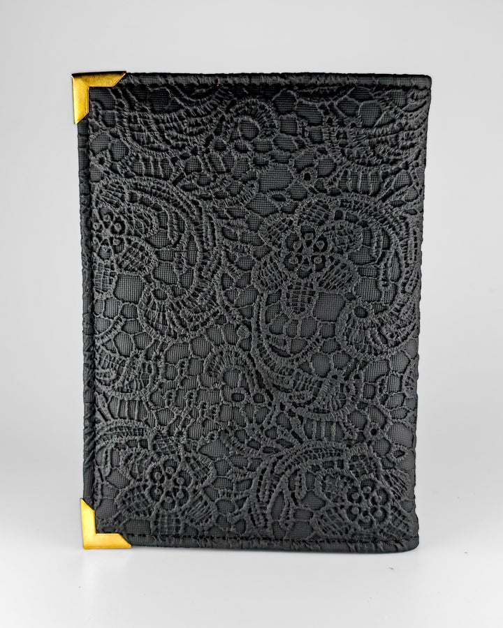 Personalized Passport Cover - Glided Grace Black (Work Travel Repeat)