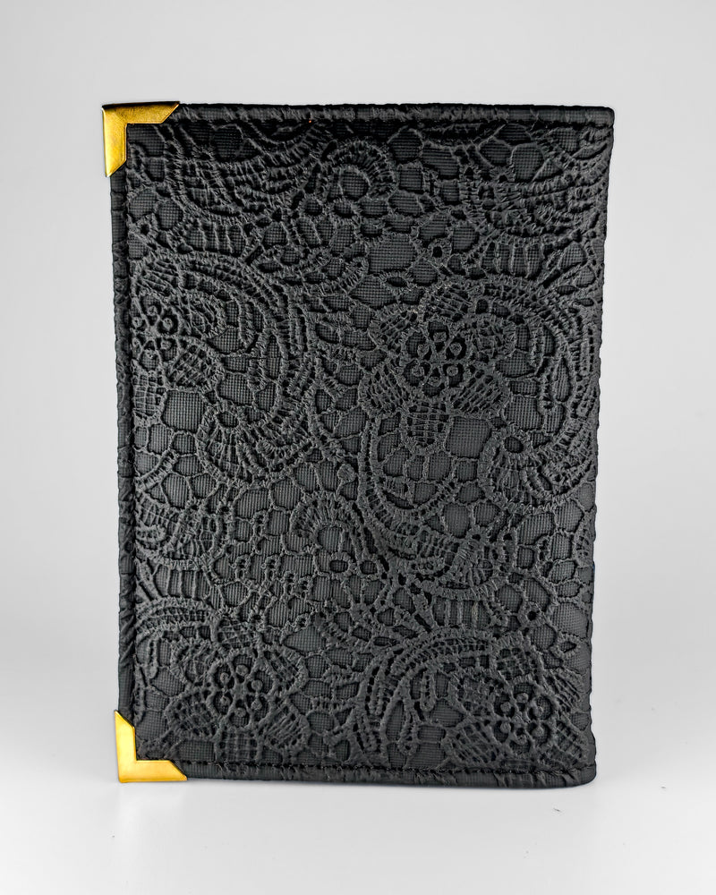 Personalized Passport Cover - Glided Grace Black (Work Travel Repeat)