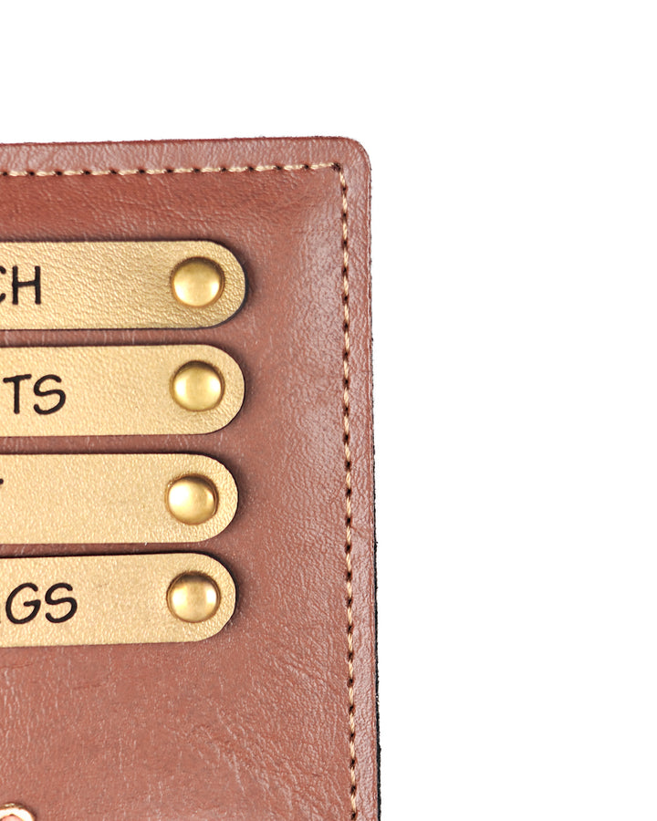 Classic Personalized Passport Cover - Brown