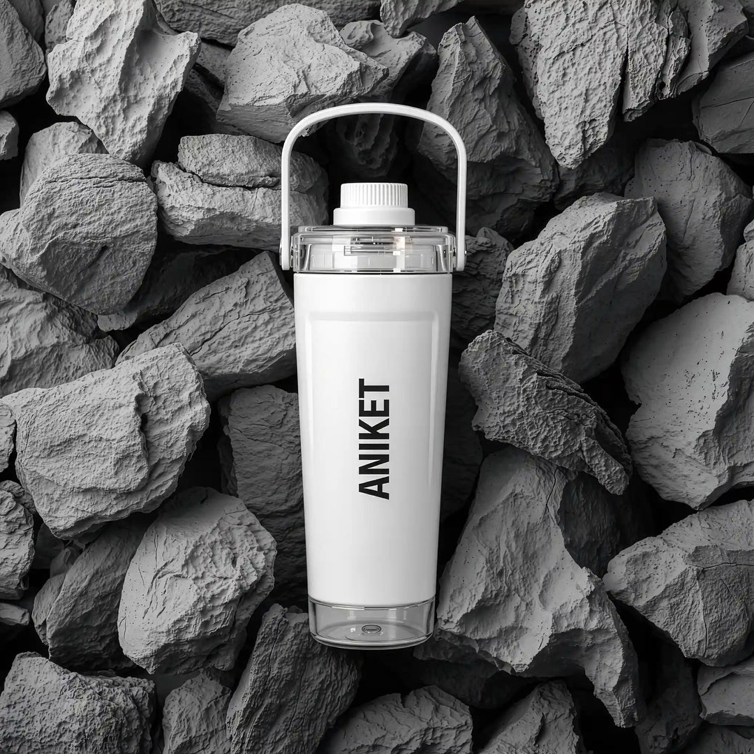 Surge – Personalised Insulated Shaker Bottle with Name | 590 ml Stainless Steel, Storage Pod &amp; Strainer