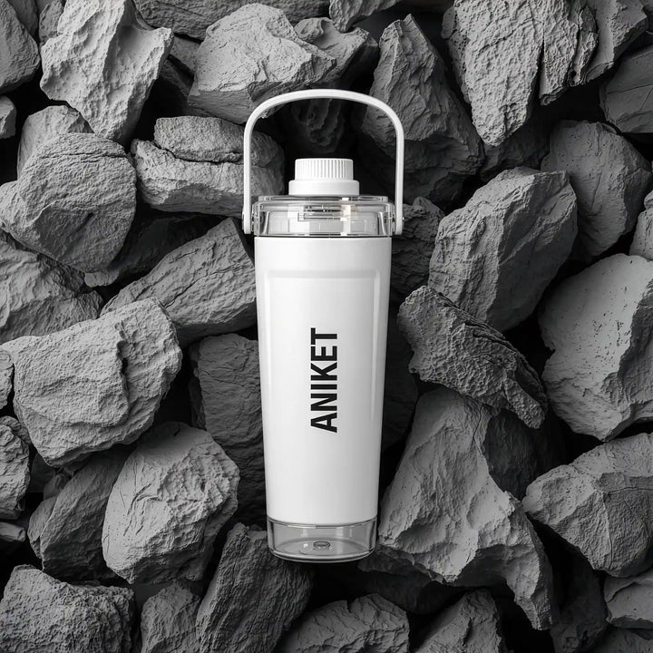 Surge – Personalised Insulated Shaker Bottle with Name | 590 ml Stainless Steel, Storage Pod &amp; Strainer