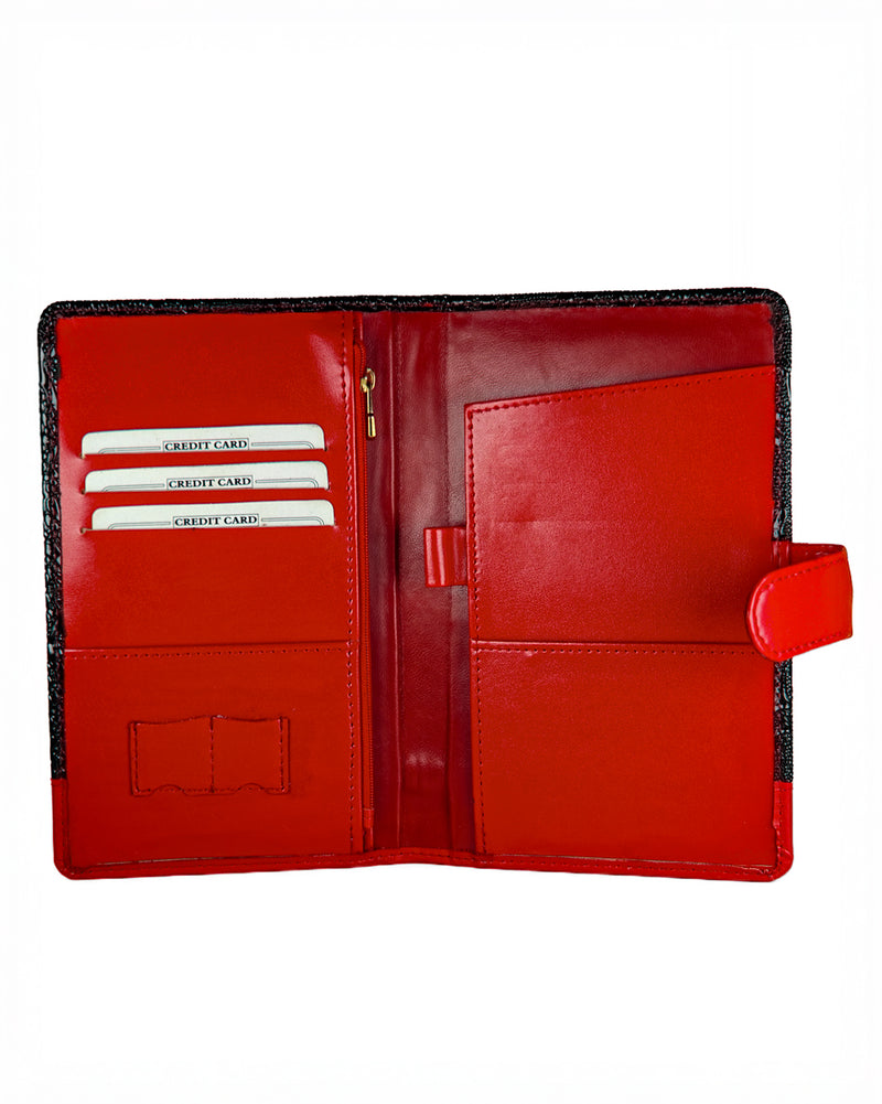 Molten Dragon Personalised Leather Travel Wallet
