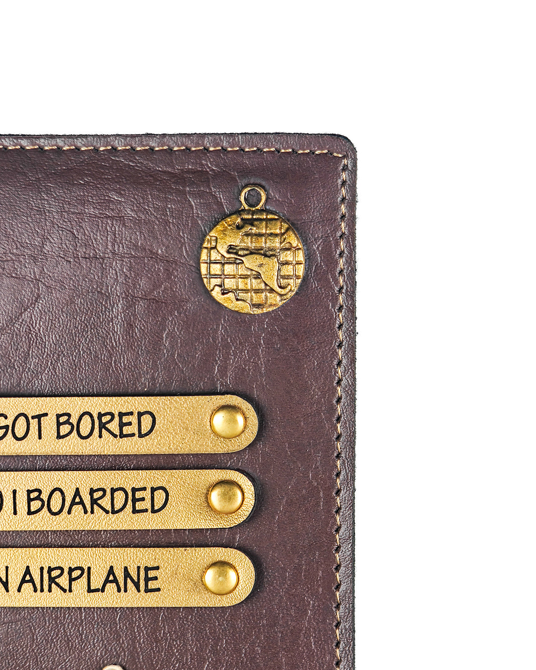 Classic Personalized Passport Cover - Dark Brown