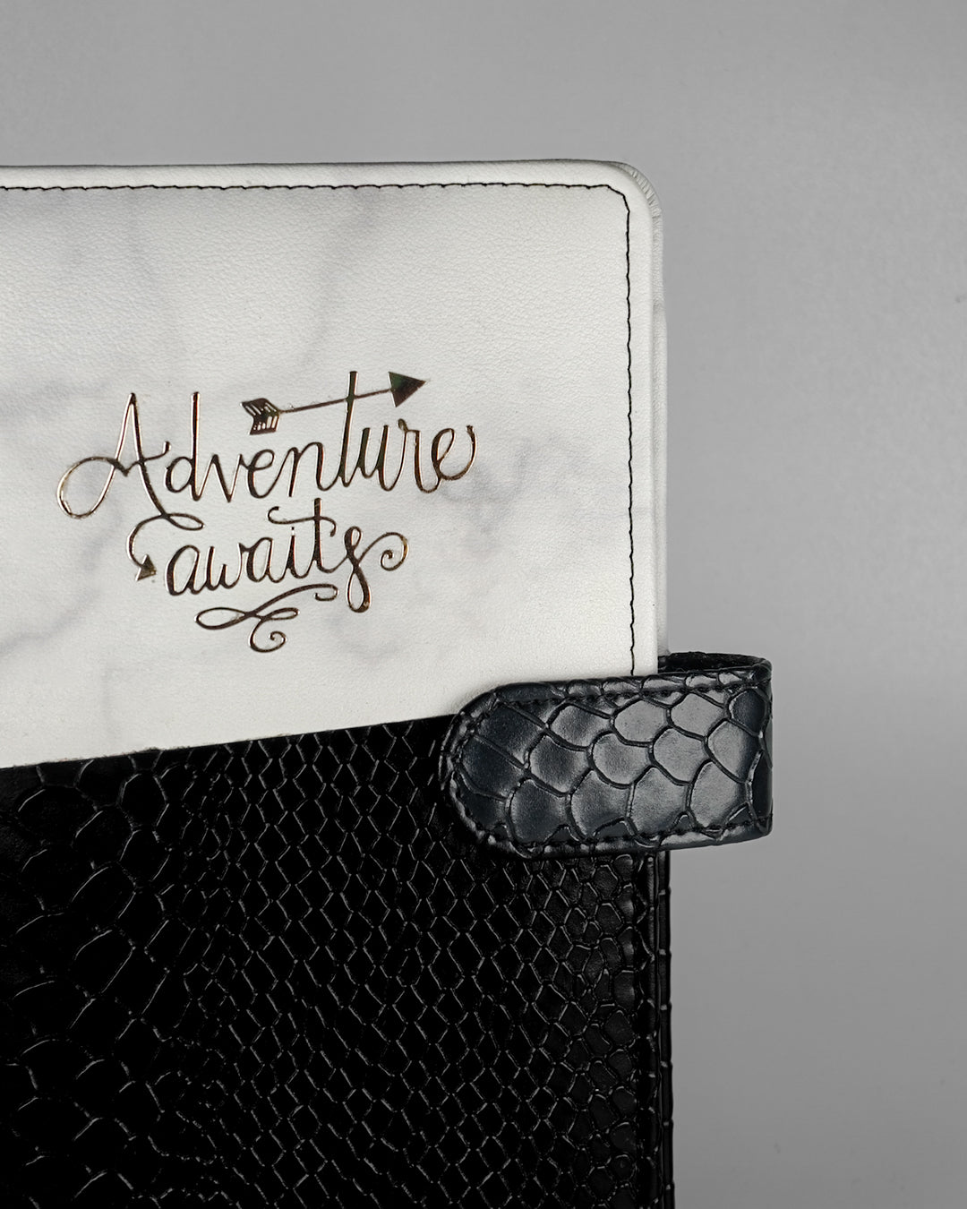 Personalized passport cover and passport holder with gold &