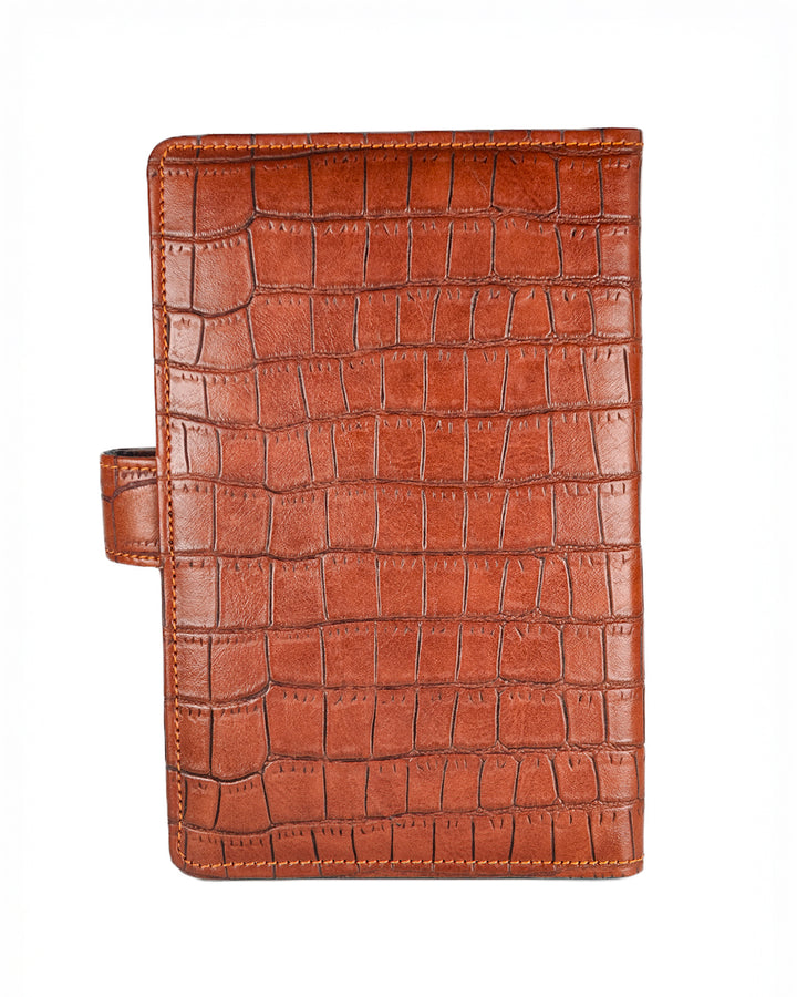 Brown Croco Travel Organizer