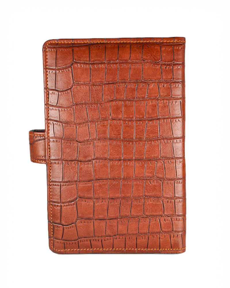 Brown Croco Travel Organizer