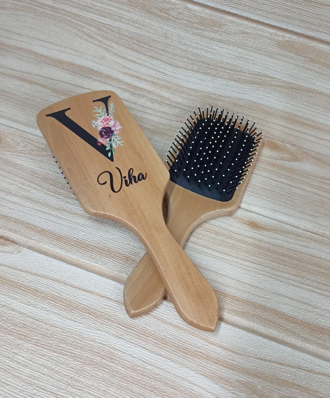 Personalised Wooden Hair Brush
