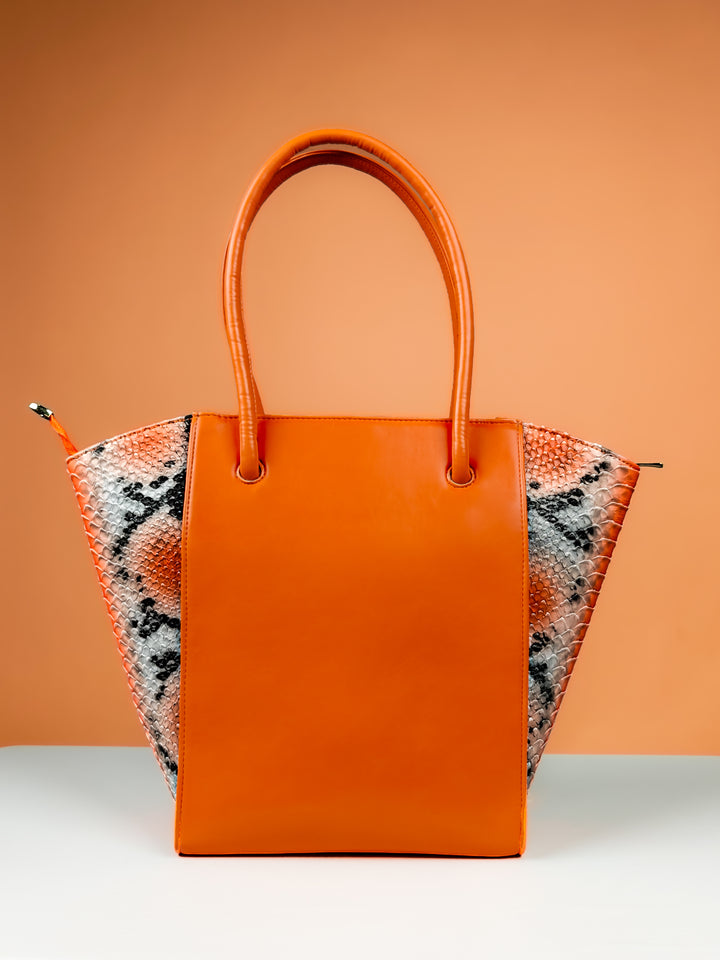 Tote Bags For Women - Orange Oasis Edition Pattern Edition By Tpc Gifts Back Shot 