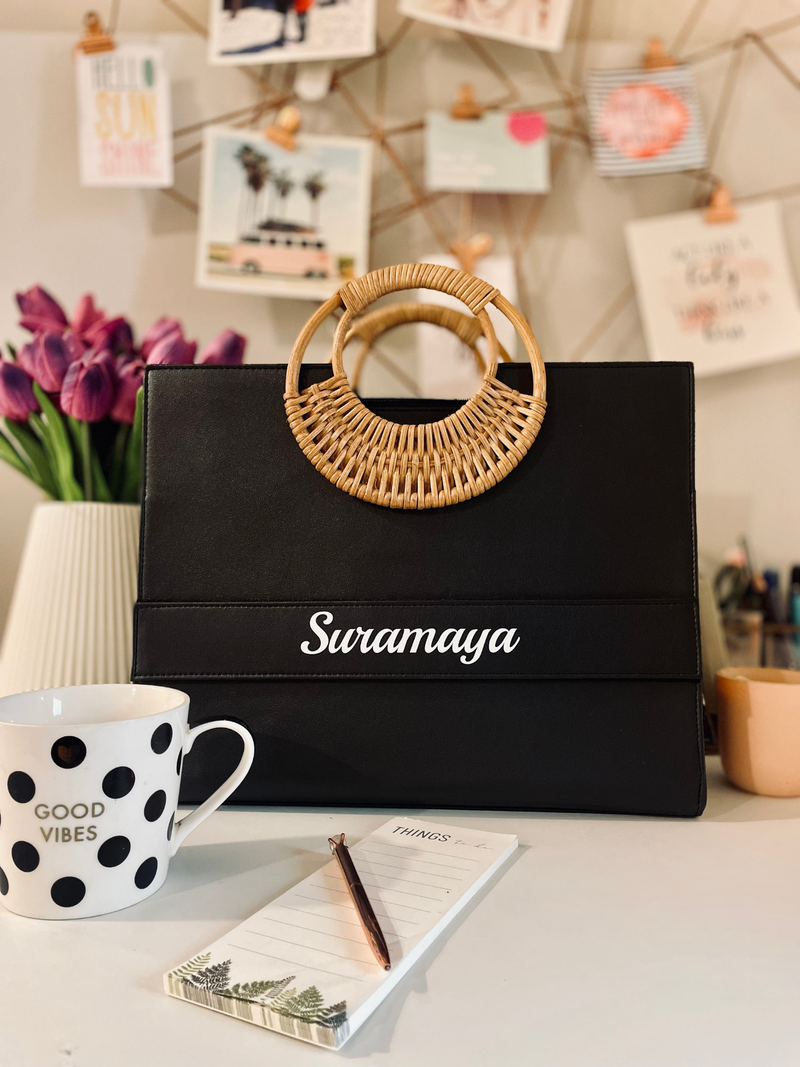 Personalised Tote  Bags  Midnight Rose