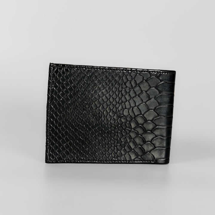 Personalized Men’s Textured Black Wallet with Free Charm by TPC Gifts