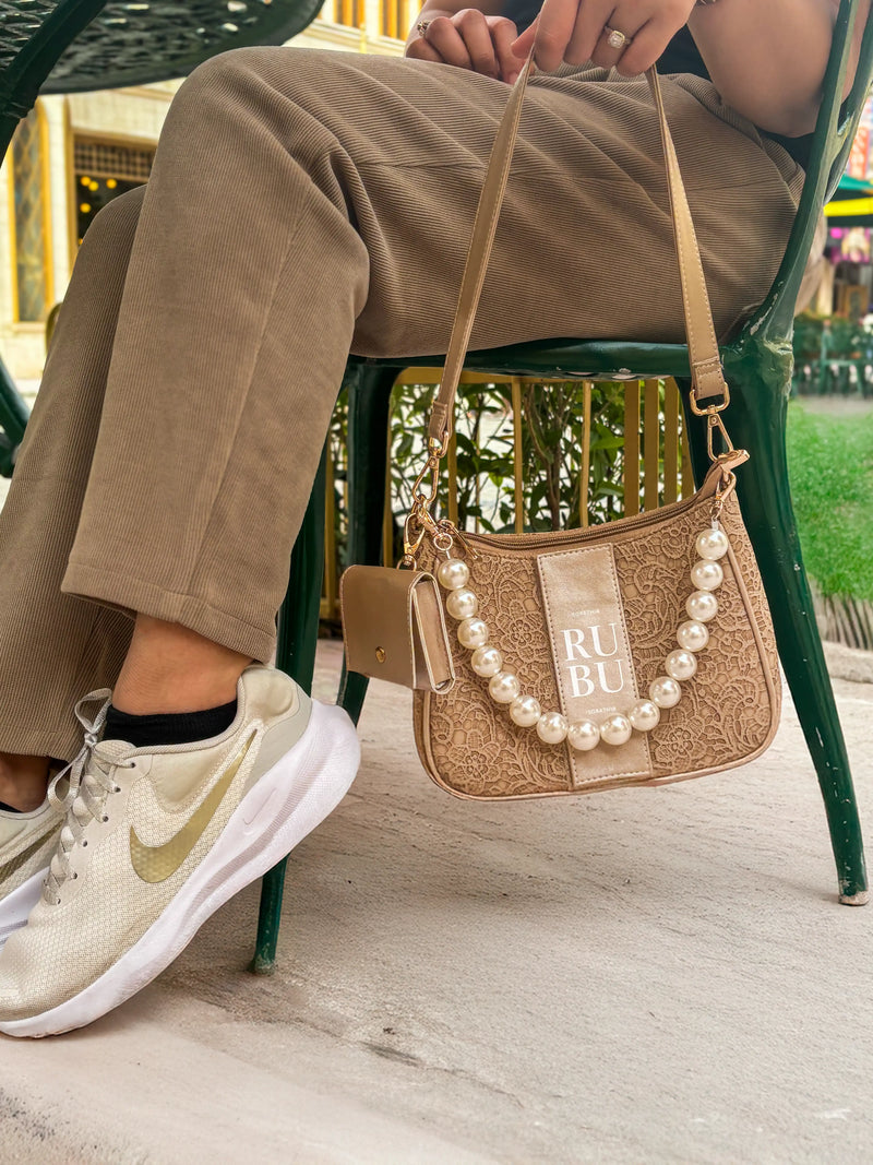 Mini Sling Bag - Beige Gilded Grace Limited Edition