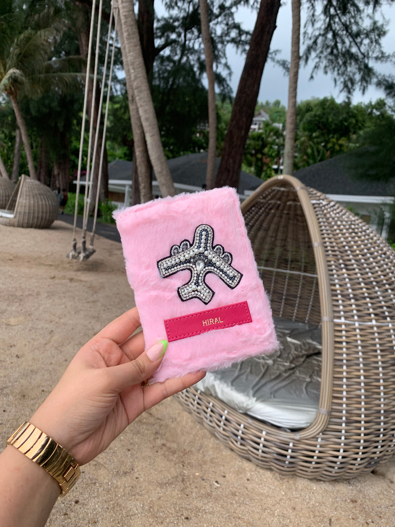 Personalised Passport Cover - Baby Pink Fur by TPC Gifts