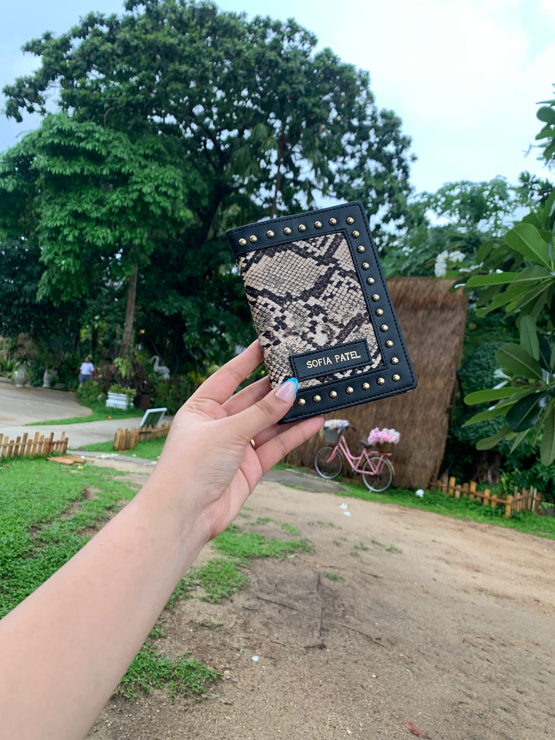 Brown &amp; Biege Animal Print Passport Cover