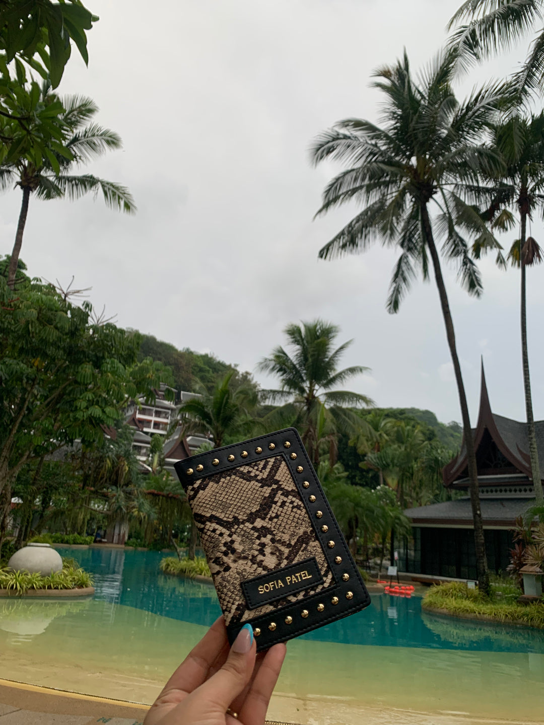 Brown &amp; Biege Animal Print Passport Cover
