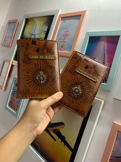 Couple Print Navigation Passport Covers by TPC Gifts, Best passport covers in Mumbai