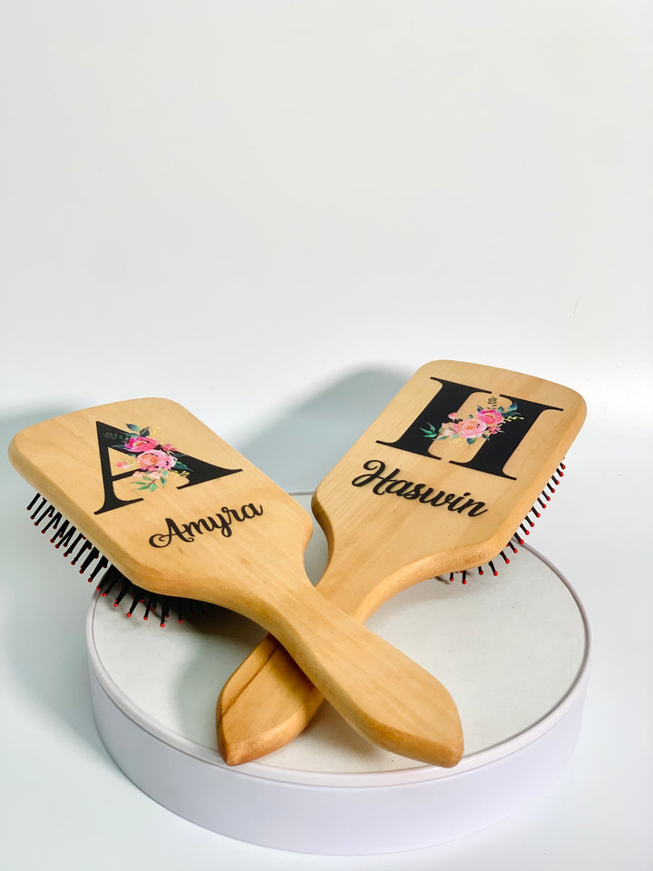 Personalised Wooden Hair Brush