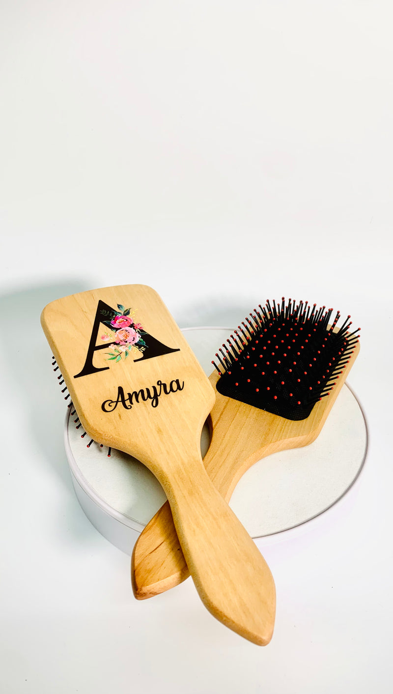 Personalised Wooden Hair Brush