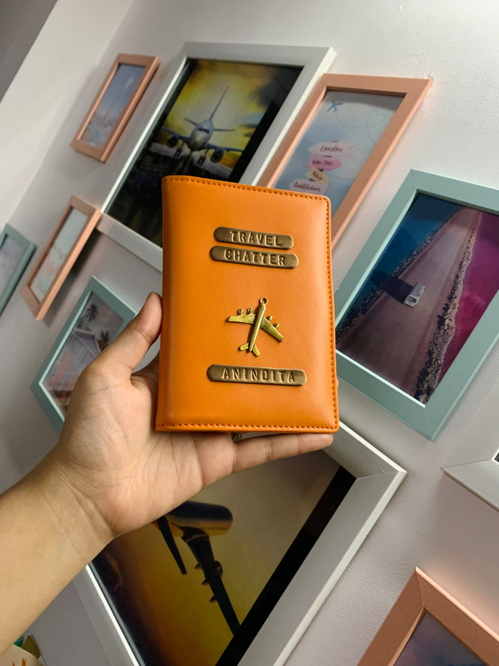 Orange Passport Cover
