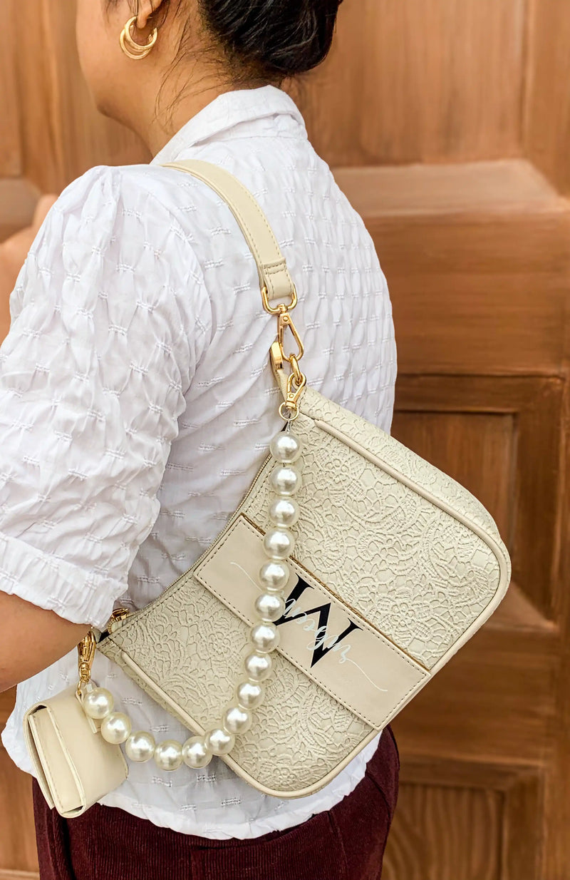 Mini Sling Bag - White Gilded Grace Limited Edition