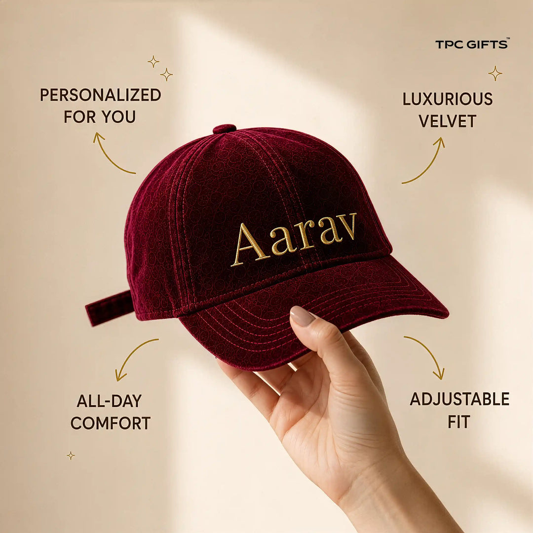 Personalised Velvet Cap
