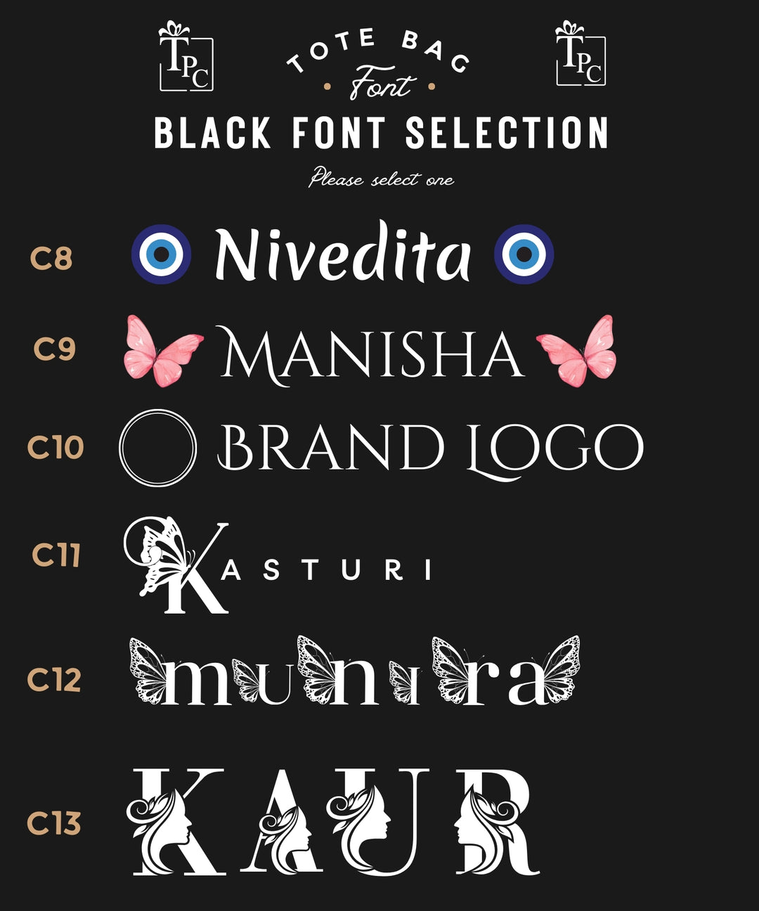 Tote Bags - Royal Jewel Monochrome Black Edition
