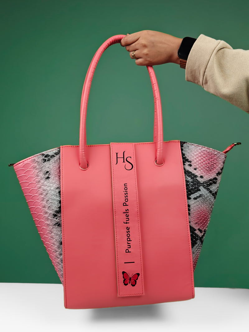 Tote Bags For Women - Blush Pink Edition Pattern Edition By Tpc Gifts Front Shot 