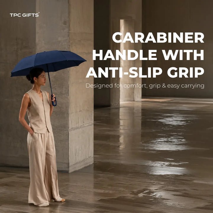 Clip Personalised Umbrella – Compact Windproof 3-Fold Semi-Automatic