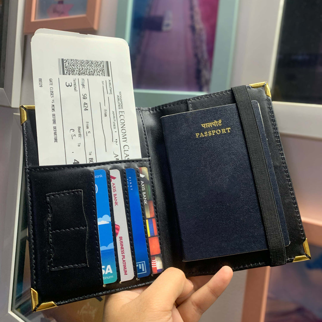 Golden Voyage and Jetsetter Couple Passport Covers