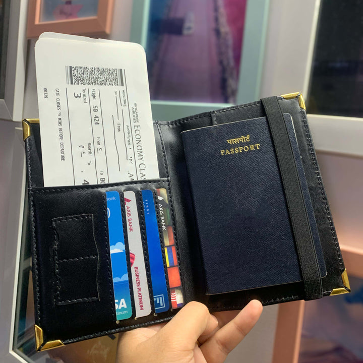 Golden Voyage and Jetsetter Couple Passport Covers