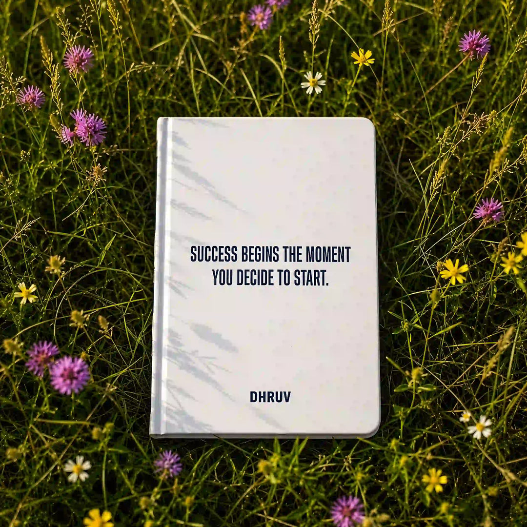 Custom Printed Diary — A5 Hardbound, Name, Quote &amp; Logo