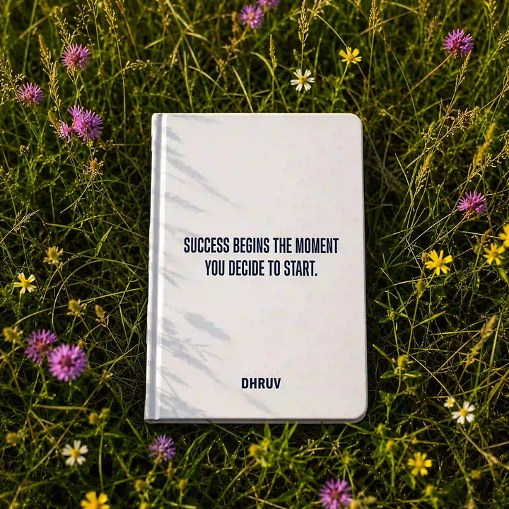 Custom Printed Diary — A5 Hardbound, Name, Quote &amp; Logo