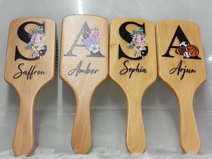 Personalised Wooden Hair Brush