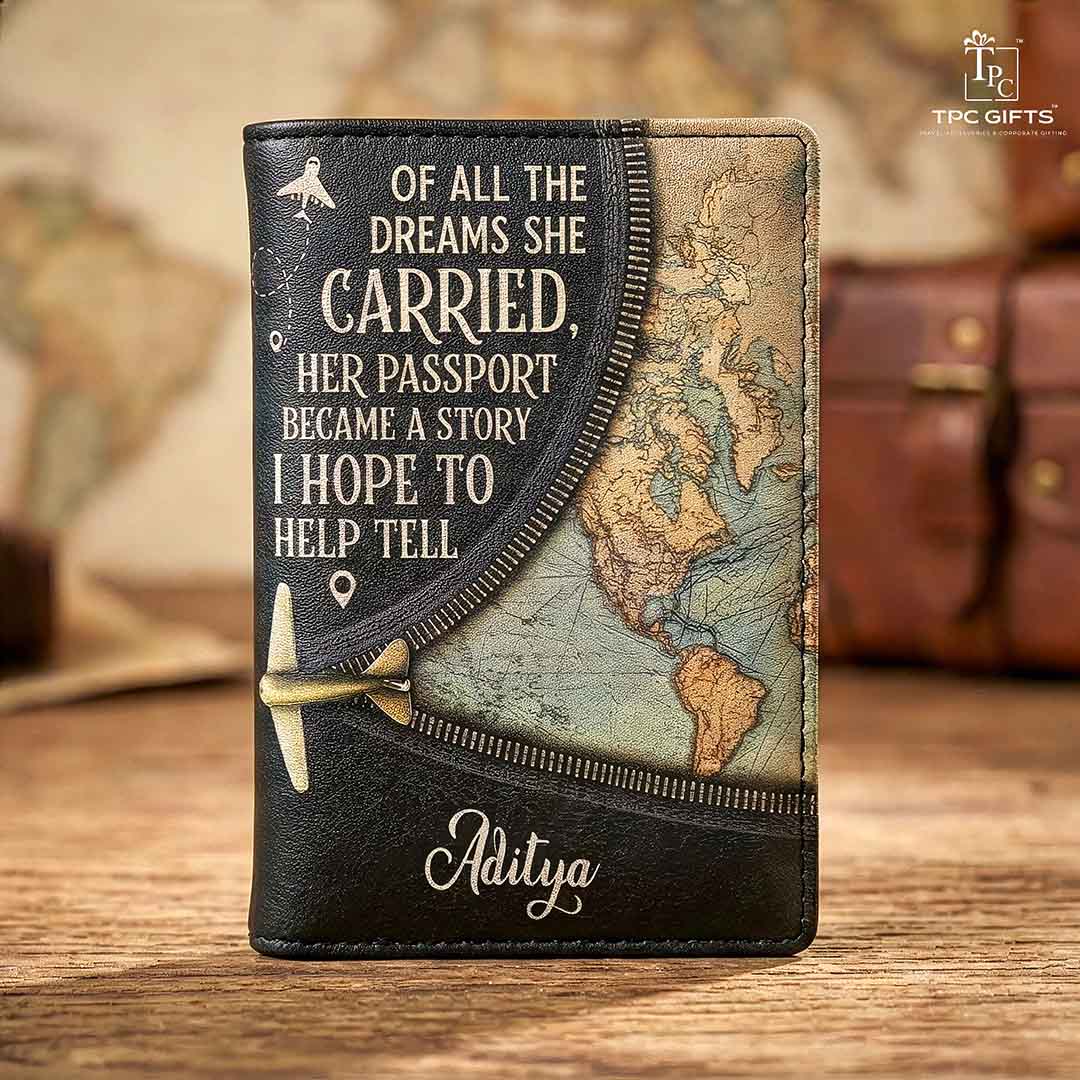 "The Storyteller" Couple Passport Covers Set