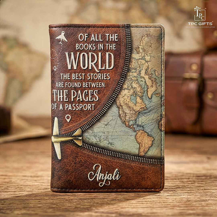 "The Storyteller" Couple Passport Covers Set
