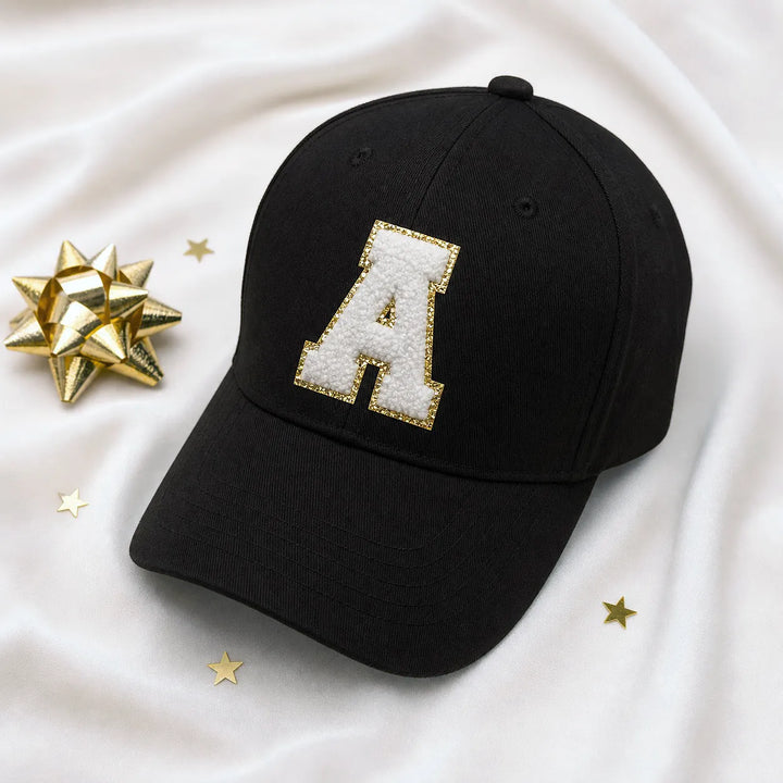Personalised Initial Baseball Cap — Chenille Letter Patch