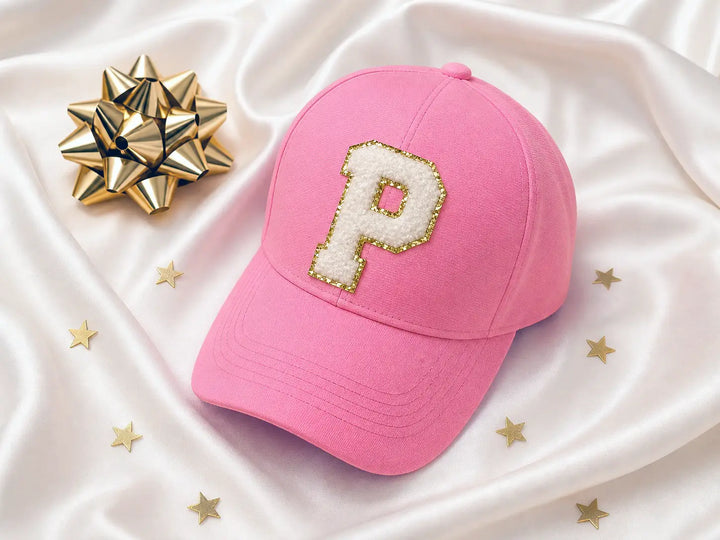 Personalised Initial Baseball Cap — Chenille Letter Patch