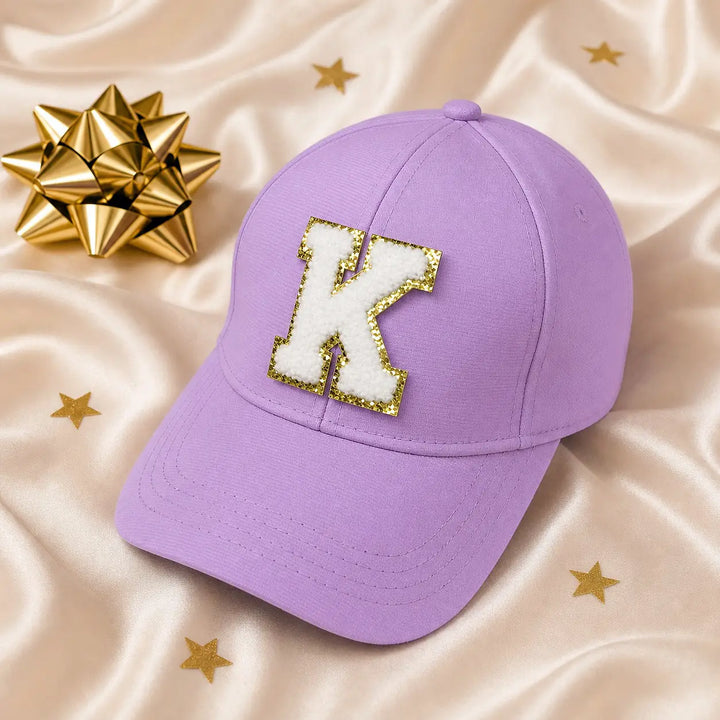Personalised Initial Baseball Cap — Chenille Letter Patch
