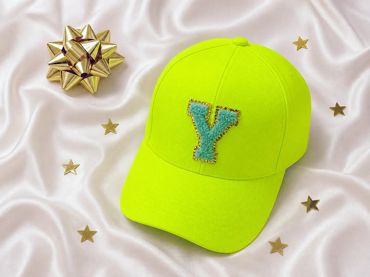 Personalised Initial Baseball Cap — Chenille Letter Patch