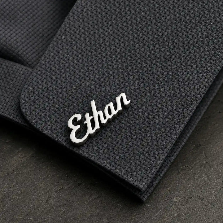 Personalised Name Cufflinks Silver