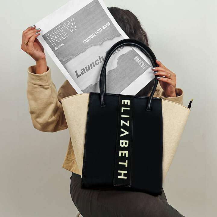 Tote Bags For Women - Frost &amp; Noir Edition By Tpc Gifts Front Shot