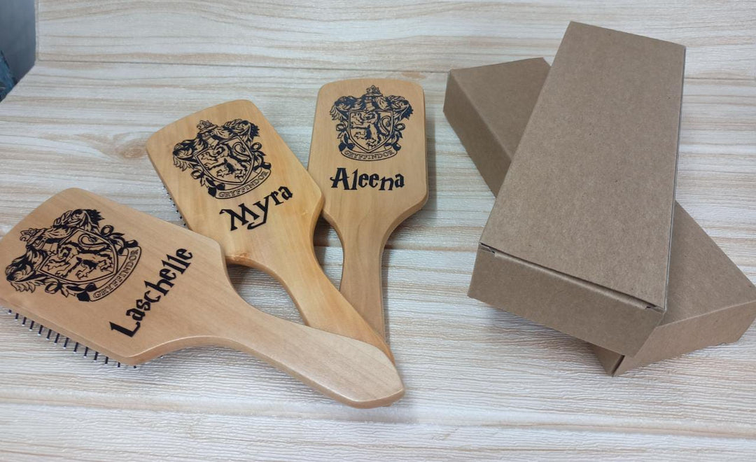 Personalised Wooden Hair Brush