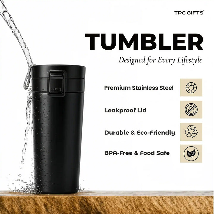 The Black Set – Personalised 3-in-1 Diary, Bottle &amp; Pen Gift Set