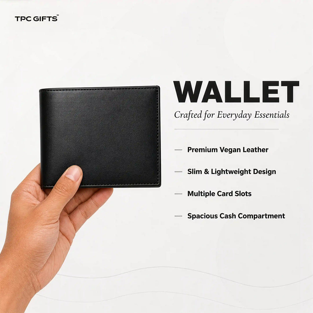 The Gentleman Set – Personalised Wallet, Keychain &amp; Pen Combo for Men