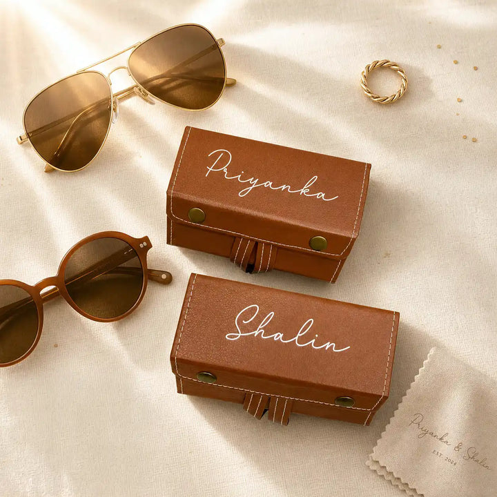 The Curator — Personalised Roll-Up Sunglasses Organiser