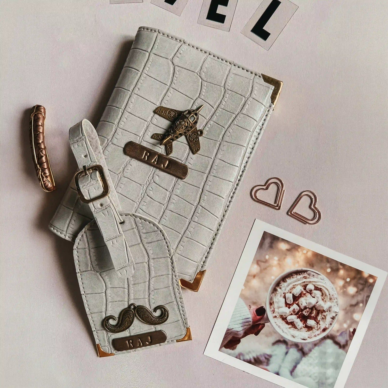 Croc Texture Passport Cover & Luggage Tag - TPC Gifts