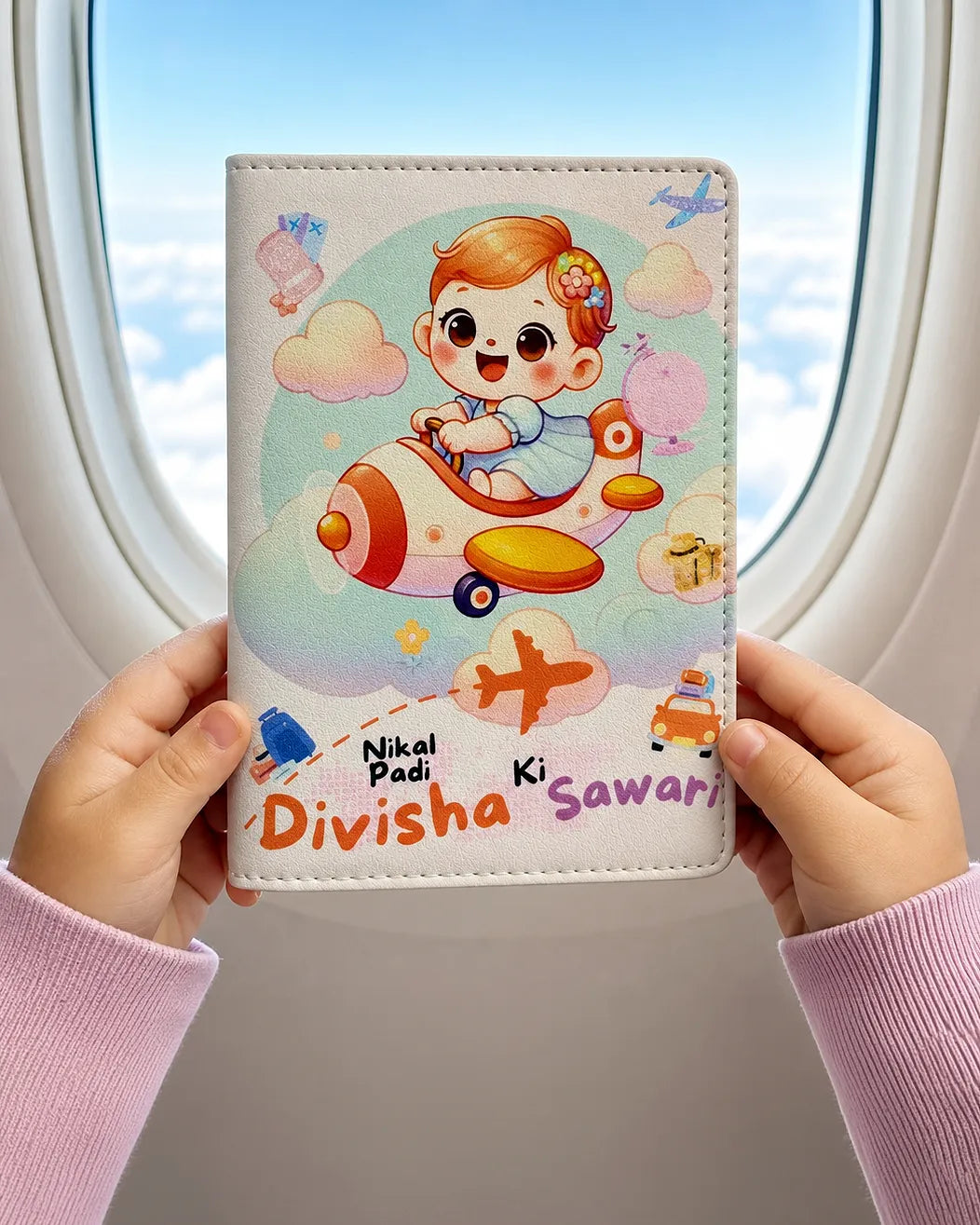 Kids Passport Cover - Cute Baby Girl